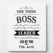 Verbazingwekkende baas bedankt je plaque fotoplaat (Voorkant)