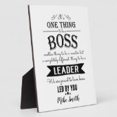 Verbazingwekkende baas bedankt je plaque fotoplaat (Zijkant)