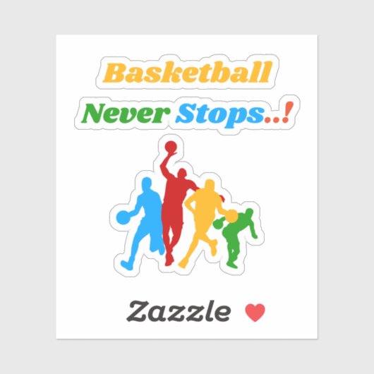 Verbazingwekkende basketbal stickers (Vel)