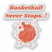 Verbazingwekkende basketbal stickers (Voorkant)
