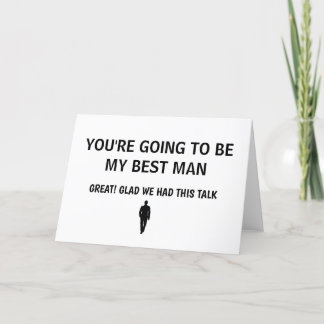Verbazingwekkende Best Man Wedding Kaart