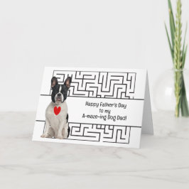 Verbazingwekkende Boston Terrier Dog Papa Happy Va Kaart