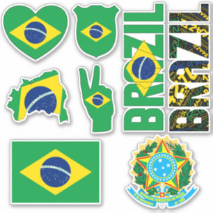 Verbazingwekkende Braziliaanse vormen van national Sticker
