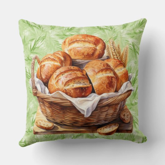 Verbazingwekkende broden en vissen Cotton Sierkuss Kussen (Achterkant)