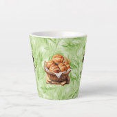 Verbazingwekkende Broden en Vissen Kleine Latte Mo Latte Mok (Voorkant)