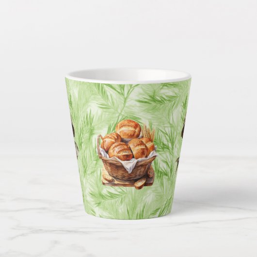 Verbazingwekkende Broden en Vissen Kleine Latte Mo Latte Mok (Voorkant)