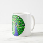 Verbazingwekkende cadeaus van pauwenmozaïekkunst o koffiemok (Voorkant rechts)