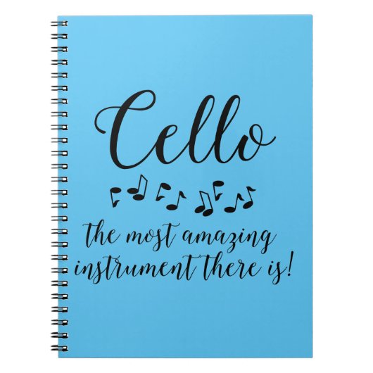 Verbazingwekkende cello notitieboek (Voorkant)