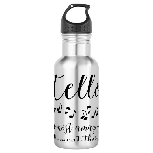 Verbazingwekkende cello waterfles (Voorkant)