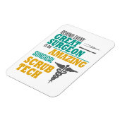 Verbazingwekkende Chirurgische Scrub Tech Grappige Magneet (Linkerzijde)