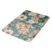 Verbazingwekkende delicate bloemen badmat (Gekanteld)