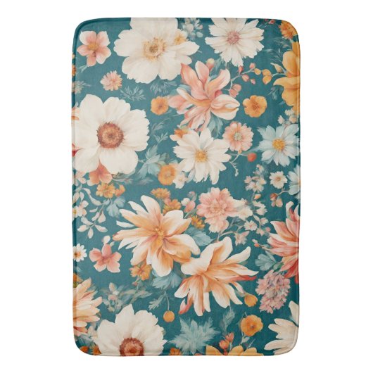 Verbazingwekkende delicate bloemen badmat (Voorkant Verticaal)