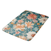 Verbazingwekkende delicate bloemen badmat (Gekanteld)