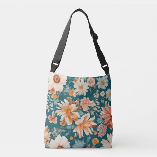 Verbazingwekkende delicate bloemen crossbody tas (Voorkant)