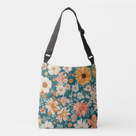 Verbazingwekkende delicate bloemen crossbody tas