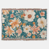 Verbazingwekkende delicate bloemen deken (Voorkant)