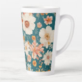 Verbazingwekkende delicate bloemen latte mok (Rechts)