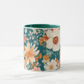 Verbazingwekkende delicate bloemen mok (Midden)