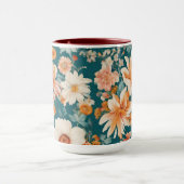 Verbazingwekkende delicate bloemen mok (Midden)