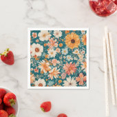 Verbazingwekkende delicate bloemen servet (Insitu)