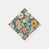 Verbazingwekkende delicate bloemen servet (Hoek)