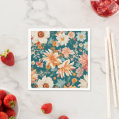 Verbazingwekkende delicate bloemen servet (Insitu)