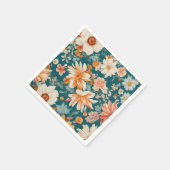 Verbazingwekkende delicate bloemen servet (Hoek)