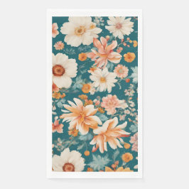 Verbazingwekkende delicate bloemen servet