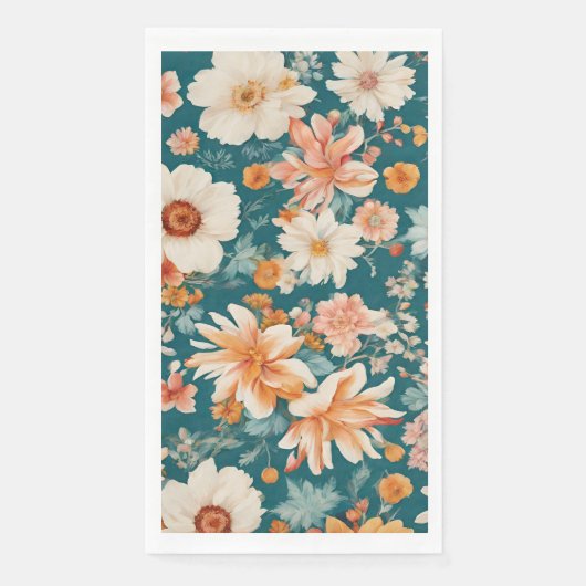 Verbazingwekkende delicate bloemen servet (Voorkant)