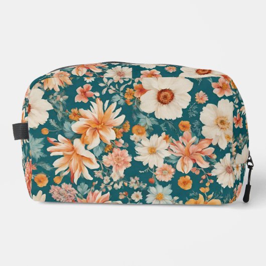 Verbazingwekkende delicate bloemen toilettasje (Voorkant)