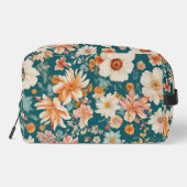 Verbazingwekkende delicate bloemen toilettasje (Achterkant)