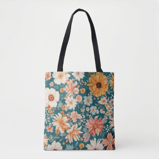 Verbazingwekkende delicate bloemen tote bag (Voorkant)