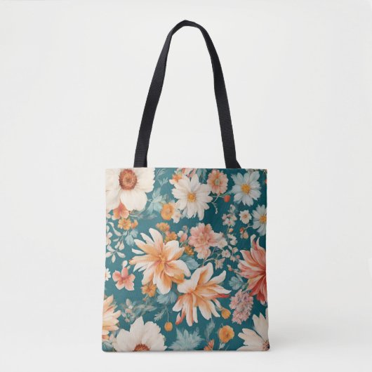 Verbazingwekkende delicate bloemen tote bag (Voorkant)