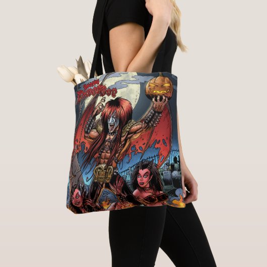 Verbazingwekkende Demon Boy Art Canvas tas (Dichtbij)