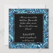 Verbazingwekkende diamanten bruiloft uitnodiging 6 (Achterkant)