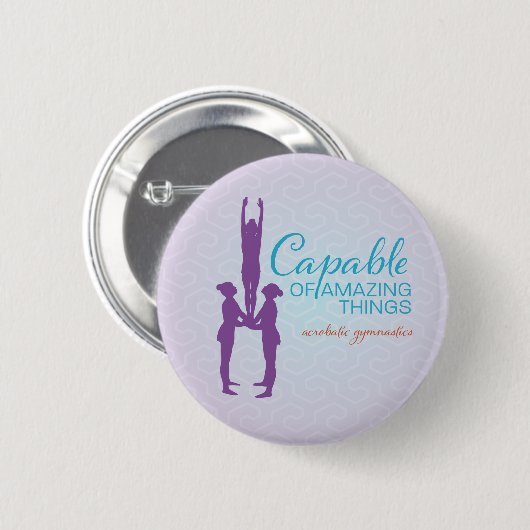 Verbazingwekkende dingen - Acrobat Gymnastics Butt Ronde Button 5,7 Cm (Voorkant /achterkant)