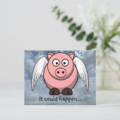 Verbazingwekkende dingen gebeuren dagelijks in het briefkaart (Staand voorkant)