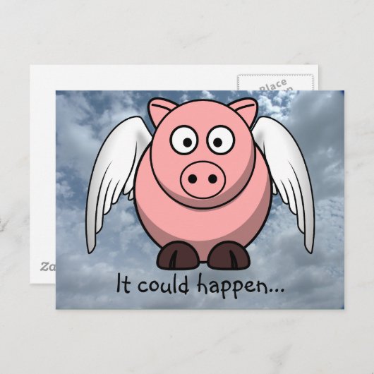 Verbazingwekkende dingen gebeuren dagelijks in het briefkaart (Voorkant / Achterkant)