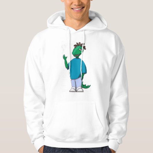 Verbazingwekkende dinosaurus met een echte hoogte. hoodie (Voorkant)