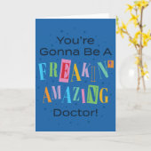 Verbazingwekkende Doctor Afstuderen Kaart (Gele Bloem)