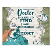 Verbazingwekkende Doctor fotoprint Foto Afdruk (Voorkant)