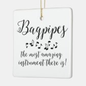 Verbazingwekkende doedelzak keramisch ornament (Links)