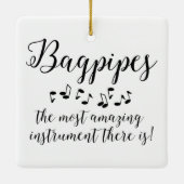 Verbazingwekkende doedelzak keramisch ornament (Achterkant)