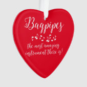 Verbazingwekkende doedelzak ornament (voorkant)