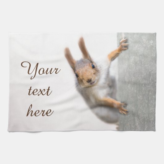 Verbazingwekkende eekhoorn theedoek (Horizontaal)