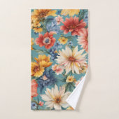 Verbazingwekkende Elegante Zomerbloemen Bad Handdoek (Handdoek)