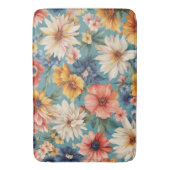 Verbazingwekkende Elegante Zomerbloemen Badmat (Voorkant Verticaal)