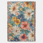 Verbazingwekkende Elegante Zomerbloemen Deken (Voorkant Verticaal)