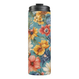 Verbazingwekkende Elegante Zomerbloemen Thermosbeker