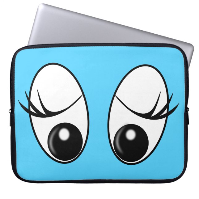 Verbazingwekkende Eyes Aangepaste kleerlaptophoes Laptop Sleeve (Voorkant)